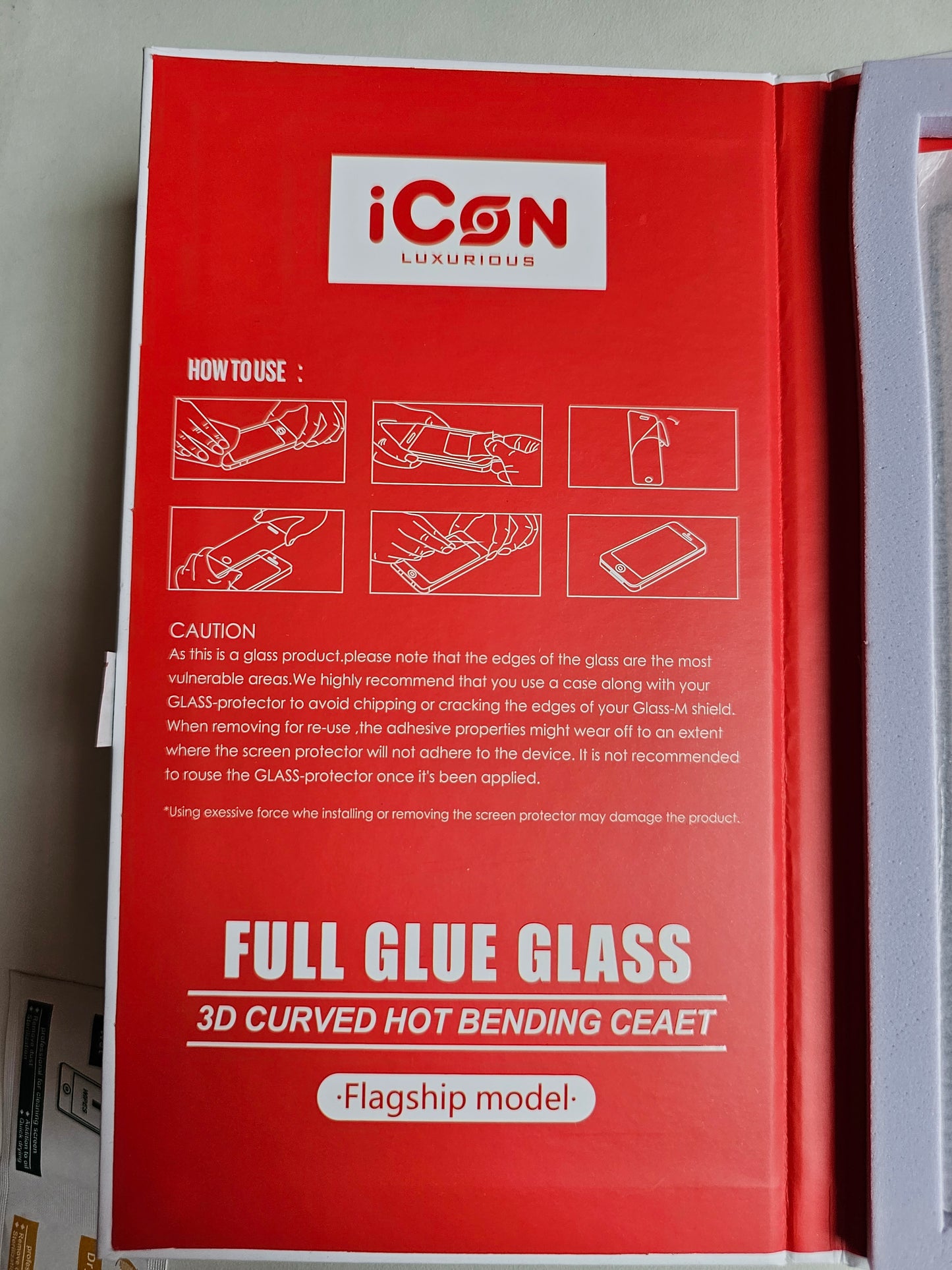 iCon Luxurious Premium Tempered Glass Screen Protector for Samsung Galaxy S23 Ultra