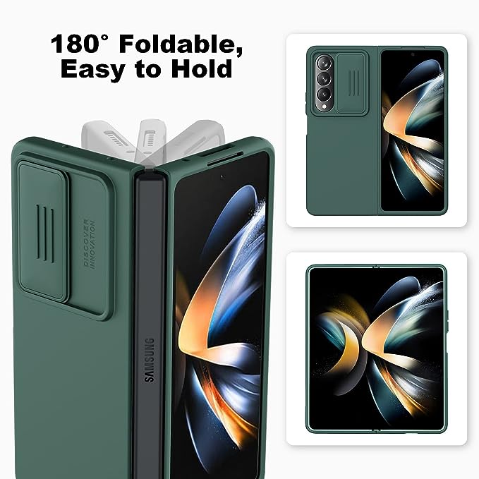 Nillkin Camshield Silky Silicone Case for Samsung Galaxy Z Fold 3, Galaxy Z Fold 4 & Galaxy Z Fold 5