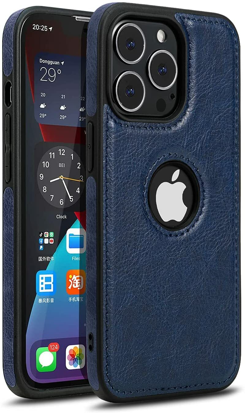 iCon Luxurious Leather Back Case for iPhone 14 Pro and 14 Pro Max