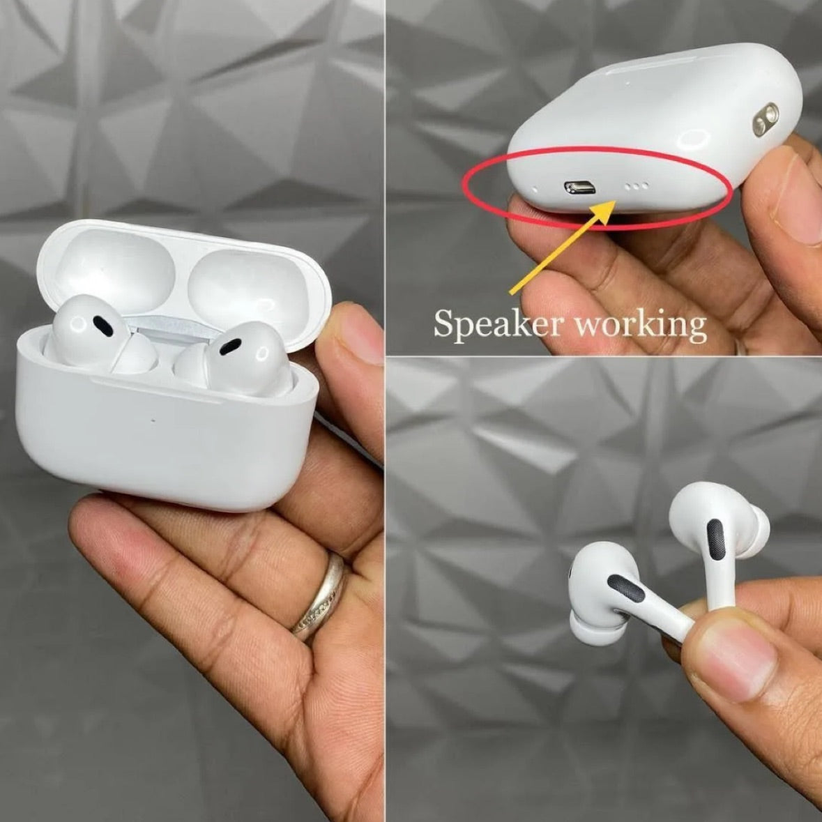 Airpods Pro Max clone with volumn controls for iPhone and Android